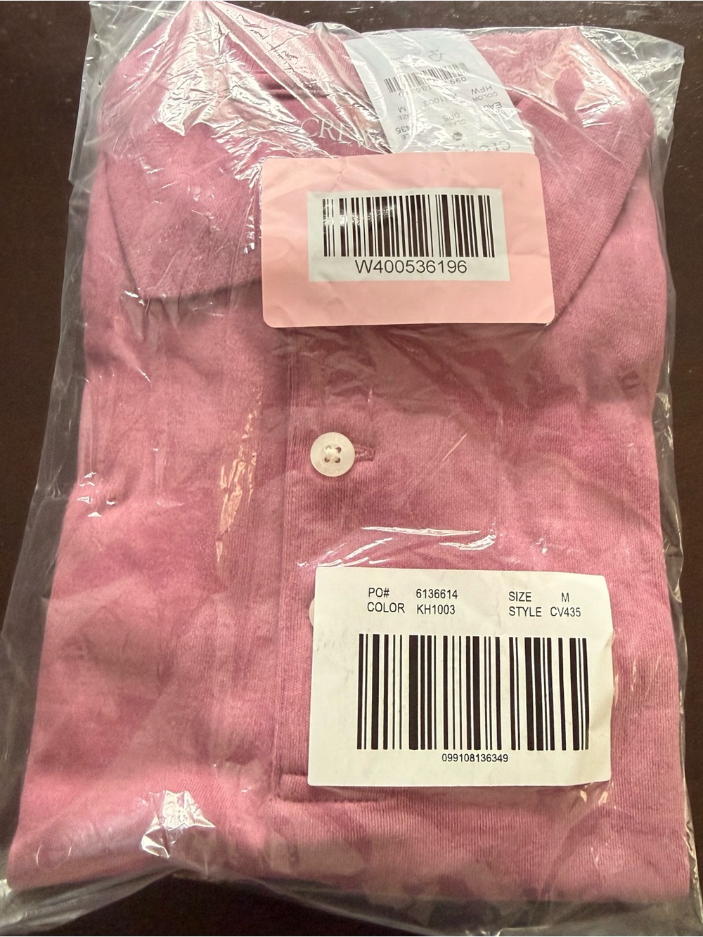 BN JCrew Crewcuts Boys' soft-touch polo shirt - Size Medium - Heather Faded Wine